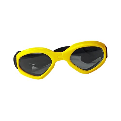 XuQiZZpp Modische Hundebrille, Sonnenschutz, winddicht, faltbar, für kleine Haustiere, mit verstellbarem Gummiband von XuQiZZpp