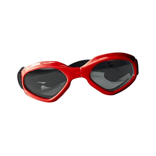 XuQiZZpp Modische Hundebrille, Sonnenschutz, winddicht, faltbar, für kleine Haustiere, mit verstellbarem Gummiband von XuQiZZpp