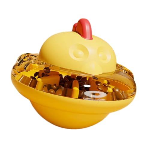 XuQiZZpp Pet Treat Puzzle Ball Keep Cats Dog Entertained and Active Fun Chicken Shape Adjustable Dispensing Slow Feeder Toy XuQiZZpp Pet Treat Puzzle Ball Keep Cats Dog Entertained and Active Fun Chicken Shape Adjustable Dispensing Slow Feeder Toy von XuQiZZpp