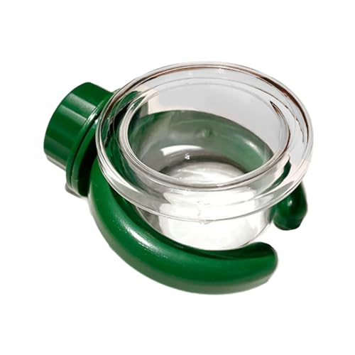 XuQiZZpp Vogelfutterschale mit sicherem Clip, transparenter Futter- und Wasser-Futterbecher für Papageien, Wellensittiche und kleine Haustiere von XuQiZZpp