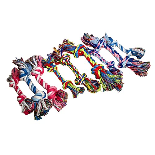 Xuancai Hundespielzeug aus Seil für aggressive Kauer, leuchtende Farben, nahezu unzerstörbar, Kauspielzeug für kleine mittelgroße Hunde, 17,8 cm lang, Seilspielzeug für kleine und mittelgroße Rassen, Xuancai Hundespielzeug aus Seil für aggressive Kauer, leuchtende Farben, nahezu unzerstörbar, Kauspielzeug für kleine mittelgroße Hunde, 17,8 cm lang, Seilspielzeug für kleine und mittelgroße Rassen, von Xuancai
