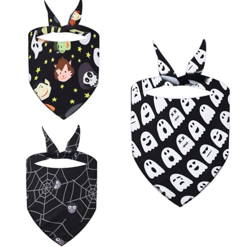 3 x Dreiecks-Hunde-Schal, Halloween, Hunde-Dreiecke, Schal, exquisites Hunde-Schal, Haustier-Schal für Halloween, lustig 3 x Dreiecks-Hunde-Schal, Halloween, Hunde-Dreiecke, Schal, exquisites Hunde-Schal, Haustier-Schal für Halloween, lustig von Xuanxi
