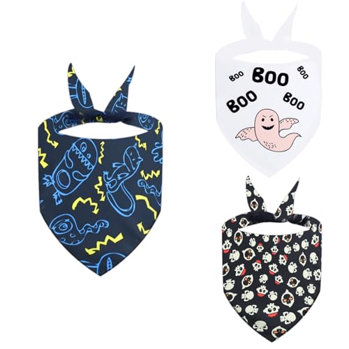 3 x Dreiecks-Hunde-Schal, Halloween, Hunde-Dreiecke, Schal, exquisites Hunde-Schal, Haustier-Schal für Halloween, lustig 3 x Dreiecks-Hunde-Schal, Halloween, Hunde-Dreiecke, Schal, exquisites Hunde-Schal, Haustier-Schal für Halloween, lustig von Xuanxi