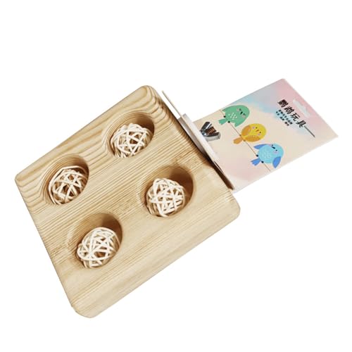 Futterstation aus Holz für aktive Vögel, multifunktional, für Papageien, Fütterung, Spielspielzeug für Käfig und Voliere Futterstation aus Holz für aktive Vögel, multifunktional, für Papageien, Fütterung, Spielspielzeug für Käfig und Voliere von Xuanxi