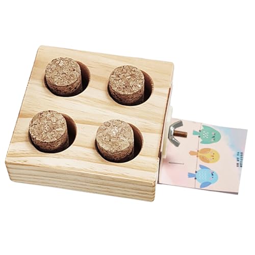 Futterstation aus Holz für aktive Vögel, multifunktional, für Papageien, Fütterung, Spielspielzeug für Käfig und Voliere Futterstation aus Holz für aktive Vögel, multifunktional, für Papageien, Fütterung, Spielspielzeug für Käfig und Voliere von Xuanxi