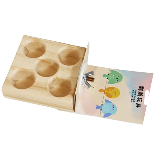 Futterstation aus Holz für aktive Vögel, multifunktional, für Papageien, Fütterung, Spielspielzeug für Käfig und Voliere Futterstation aus Holz für aktive Vögel, multifunktional, für Papageien, Fütterung, Spielspielzeug für Käfig und Voliere von Xuanxi