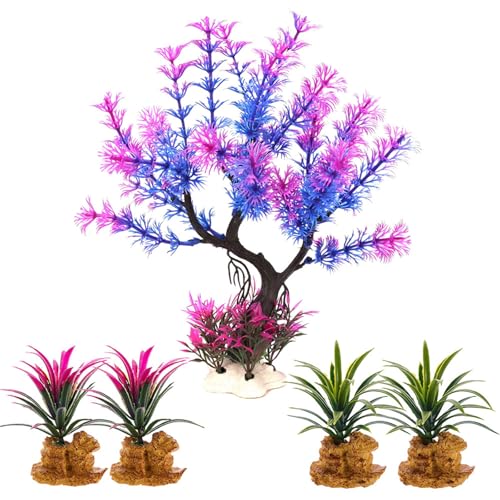 Xuanxi Aquarium-Dekoration, künstlicher Moosbaum mit Harzbasis, natürliches Aussehen für Zuhause, Aquarien und Aquarien Xuanxi Aquarium-Dekoration, künstlicher Moosbaum mit Harzbasis, natürliches Aussehen für Zuhause, Aquarien und Aquarien von Xuanxi