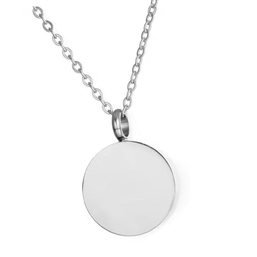 Xuanxi Elegante Halskette mit rundem Anhänger für Haustiere, mit sicherem Verschluss, für Asche, Pelze, mit Erinnerungsgeschenk Xuanxi Elegante Halskette mit rundem Anhänger für Haustiere, mit sicherem Verschluss, für Asche, Pelze, mit Erinnerungsgeschenk von Xuanxi