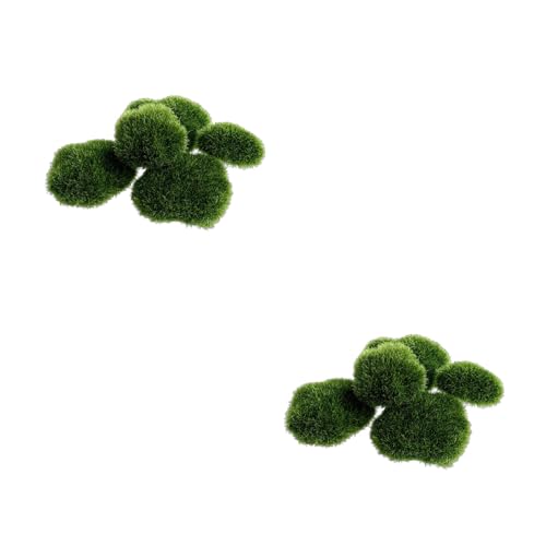 Xuanxi Künstlicher Moosstein, dekorativer grüner Moosstein für Hochzeit, Tafelaufsätze, Garten, Terrarien, Dekoration, Aquarium, 5 Stück Xuanxi Künstlicher Moosstein, dekorativer grüner Moosstein für Hochzeit, Tafelaufsätze, Garten, Terrarien, Dekoration, Aquarium, 5 Stück von Xuanxi