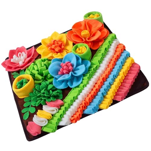 Xuanxi Schnüffelunterlage für Hunde, Puzzle-Spielzeug für Geruchstraining und Übung, weiches Fleece, Futtersuche, Skill-Training, Schnüffelmatte Xuanxi Schnüffelunterlage für Hunde, Puzzle-Spielzeug für Geruchstraining und Übung, weiches Fleece, Futtersuche, Skill-Training, Schnüffelmatte von Xuanxi