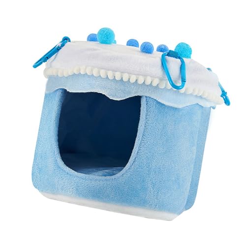 Xuanxi Vogelnest Vogelkäfig Plüsch Kuchen Haus Brutnest Papageiennest Winddicht Hängematte Nest Vogel Winter Shelter für Kakadus von Xuanxi