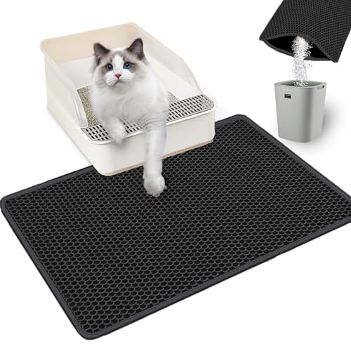 Xuanyaente Katzentoilettenmatte, doppellagig, 59,4 x 37,3 cm, wasserdicht, Katzenstreu Xuanyaente Katzentoilettenmatte, doppellagig, 59,4 x 37,3 cm, wasserdicht, Katzenstreu von Xuanyaente