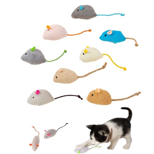 Xuigort 8 Stück Katzenminze Spielzeug, Plüsch Maus katzenspielzeug Maus Interaktives, Katzen und Kätzchen Spielzeug Mäuse Xuigort 8 Stück Katzenminze Spielzeug, Plüsch Maus katzenspielzeug Maus Interaktives, Katzen und Kätzchen Spielzeug Mäuse von Xuigort