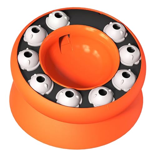Xujuika Futternapf Zur Verlangsamung Der Futteraufnahme - Drehbarer Puzzle Futter Napf - Interaktives Fütterungsspiel Fressnapf Bei Schlingen Für Trockenfutter Schnellfresser Langeweile Zuhause von Xujuika