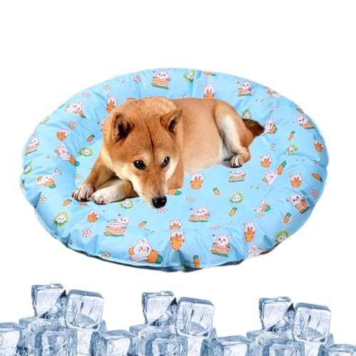 Xujuika Sommer-Hunde-Kühlmatte, Hunde-Schlafunterlage, kühlend - Sommerschlafmatten für Hunde mit niedlichem Muster,Selbstkühlende Matte für Hunde, atmungsaktiv, für kleine, mittelgroße und große von Xujuika