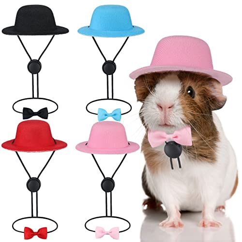 4 Sets 8 Stück Meerschweinchen Kleidung Kleintier Fliegen Haustier Hüte Outfit Anzug Cosplay Coole Kawaii Haustier Schwarzer Hut für Hamster Frettchen Katze Ratten Welpen Bartagamen 4 Sets 8 Stück Meerschweinchen Kleidung Kleintier Fliegen Haustier Hüte Outfit Anzug Cosplay Coole Kawaii Haustier Schwarzer Hut für Hamster Frettchen Katze Ratten Welpen Bartagamen von Xuniea