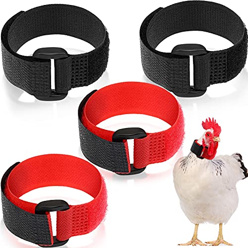 Xuniea 4 Verstellbares Hahnenhalsband Krähensicheres Hahnenhalsband mit Hakenverschluss Nylon-Halsband Verhindert DASS Hühner Schreien und Die Nachbarn Stören für Haushühner(Schwarz und Rot) Xuniea 4 Verstellbares Hahnenhalsband Krähensicheres Hahnenhalsband mit Hakenverschluss Nylon-Halsband Verhindert DASS Hühner Schreien und Die Nachbarn Stören für Haushühner(Schwarz und Rot) von Xuniea