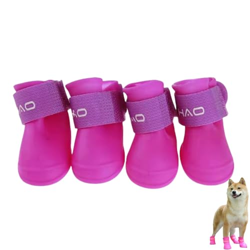4 Stück wasserdichte Hundestiefel Schuhe Haustier Outdoor Schuh Haustiere Stiefel im schneeigen und regnerischen Tag für kleine Hunde Katzen 4 Stück wasserdichte Hundestiefel Schuhe Haustier Outdoor Schuh Haustiere Stiefel im schneeigen und regnerischen Tag für kleine Hunde Katzen von Xusdamyj
