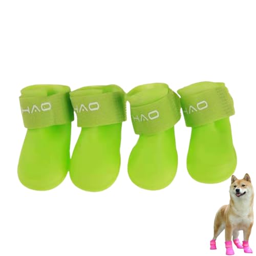 4 Stück wasserdichte Hundestiefel Schuhe Haustier Outdoor Schuh Haustiere Stiefel im schneeigen und regnerischen Tag für kleine Hunde Katzen 4 Stück wasserdichte Hundestiefel Schuhe Haustier Outdoor Schuh Haustiere Stiefel im schneeigen und regnerischen Tag für kleine Hunde Katzen von Xusdamyj