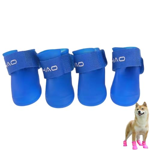4 Stück wasserdichte Hundestiefel Schuhe Haustier Outdoor Schuh Haustiere Stiefel im schneeigen und regnerischen Tag für kleine Hunde Katzen 4 Stück wasserdichte Hundestiefel Schuhe Haustier Outdoor Schuh Haustiere Stiefel im schneeigen und regnerischen Tag für kleine Hunde Katzen von Xusdamyj