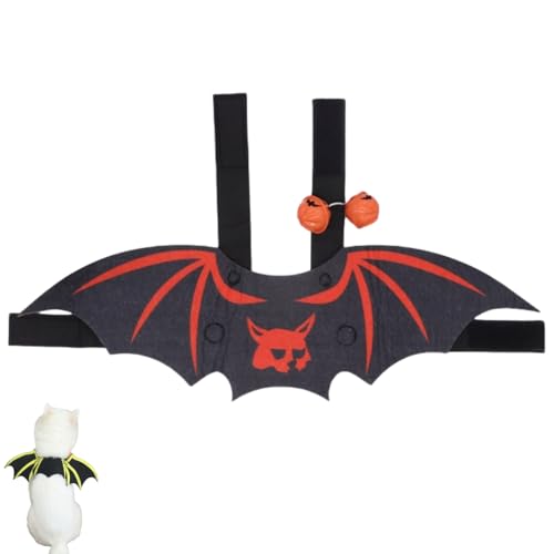 Fledermausflügel Kostüm Halloween Haustierbekleidung Schwarzer Filz für Hunde & Katzen Fledermausflügel Kostüm Halloween Haustierbekleidung Schwarzer Filz für Hunde & Katzen von Xusdamyj