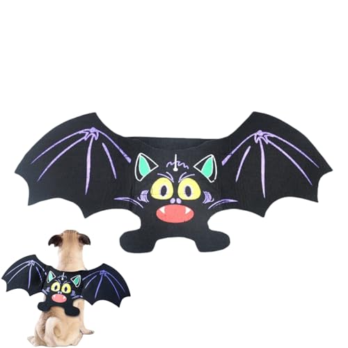 Fledermausflügel Kostüm Halloween Haustierbekleidung Schwarzer Filz für Hunde & Katzen Fledermausflügel Kostüm Halloween Haustierbekleidung Schwarzer Filz für Hunde & Katzen von Xusdamyj