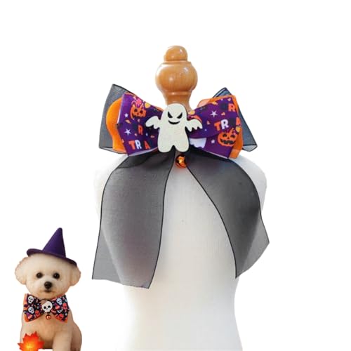 Halloween-Hundehalsband mit Fliege, abnehmbar, verstellbar, für kleine, mittelgroße und große Hunde Halloween-Hundehalsband mit Fliege, abnehmbar, verstellbar, für kleine, mittelgroße und große Hunde von Xusdamyj