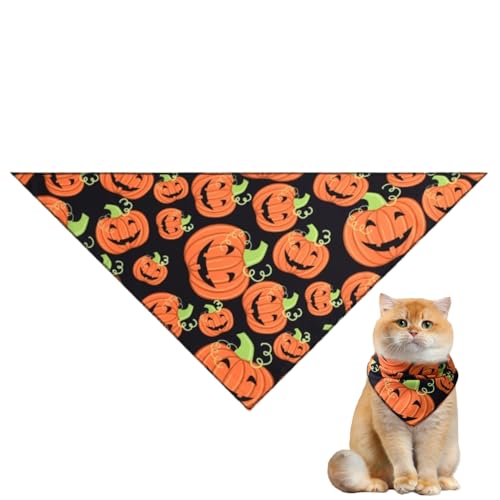 Halloween-Hundehalstuch, hochwertiges, strapazierfähiges, dreieckiges Wendetuch mit Geister-Designs für Jungen und Mädchen, kleine bis große Hunde und Katzen Halloween-Hundehalstuch, hochwertiges, strapazierfähiges, dreieckiges Wendetuch mit Geister-Designs für Jungen und Mädchen, kleine bis große Hunde und Katzen von Xusdamyj