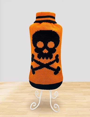Halloween-Hundepullover, Katzen-Kürbis-Strickkleidung, Kostüm, Haustier-Halloween-Pullover für Kätzchen, kleine Hunde Halloween-Hundepullover, Katzen-Kürbis-Strickkleidung, Kostüm, Haustier-Halloween-Pullover für Kätzchen, kleine Hunde von Xusdamyj
