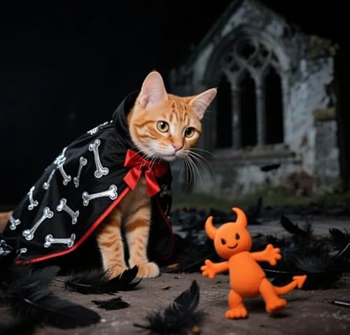 Haustier-Halloween-Kostüme für Hunde und Katzen, Umhang für Haustiere, Cosplay-Kleidung, Bekleidung für Hunde und Katzen, Halloween-Party-Dekorationen Haustier-Halloween-Kostüme für Hunde und Katzen, Umhang für Haustiere, Cosplay-Kleidung, Bekleidung für Hunde und Katzen, Halloween-Party-Dekorationen von Xusdamyj
