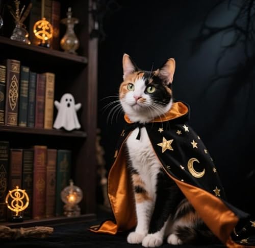 Haustier-Halloween-Kostüme für Hunde und Katzen, Umhang für Haustiere, Cosplay-Kleidung, Bekleidung für Hunde und Katzen, Halloween-Party-Dekorationen Haustier-Halloween-Kostüme für Hunde und Katzen, Umhang für Haustiere, Cosplay-Kleidung, Bekleidung für Hunde und Katzen, Halloween-Party-Dekorationen von Xusdamyj