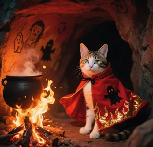 Haustier-Halloween-Kostüme für Hunde und Katzen, Umhang für Haustiere, Cosplay-Kleidung, Bekleidung für Hunde und Katzen, Halloween-Party-Dekorationen Haustier-Halloween-Kostüme für Hunde und Katzen, Umhang für Haustiere, Cosplay-Kleidung, Bekleidung für Hunde und Katzen, Halloween-Party-Dekorationen von Xusdamyj