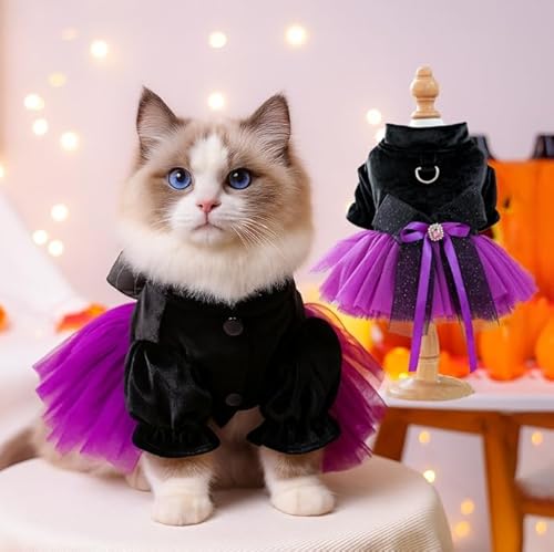 Haustier Halloween Tutu Rock Katzenkostüm Kleid Urlaub Party Kleidung für Katzen & Hunde Haustier Halloween Tutu Rock Katzenkostüm Kleid Urlaub Party Kleidung für Katzen & Hunde von Xusdamyj