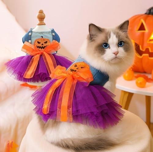 Haustier Halloween Tutu Rock Katzenkostüm Kleid Urlaub Party Kleidung für Katzen & Hunde von Xusdamyj