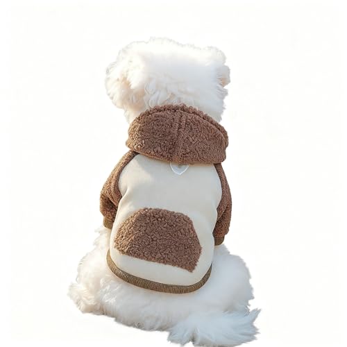 Hund Hoodies Fleece Hundepullover Sweatshirt für kleine mittlere Hunde Winter gemütliche Fleece Jumper Puppy Plüschmantel Haustier Kaltes Wetter Warme Kleidung von Xusdamyj