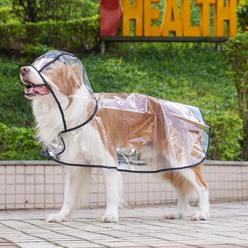 Hund Kapuze Slicker Mantel Transparente Haustier Regenbekleidung Kleidung wasserdichte Jacke für kleine mittlere große Hunde Katzen Hund Kapuze Slicker Mantel Transparente Haustier Regenbekleidung Kleidung wasserdichte Jacke für kleine mittlere große Hunde Katzen von Xusdamyj