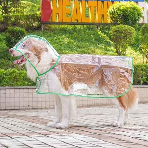 Hund Kapuze Slicker Mantel Transparente Haustier Regenbekleidung Kleidung wasserdichte Jacke für kleine mittlere große Hunde Katzen Hund Kapuze Slicker Mantel Transparente Haustier Regenbekleidung Kleidung wasserdichte Jacke für kleine mittlere große Hunde Katzen von Xusdamyj