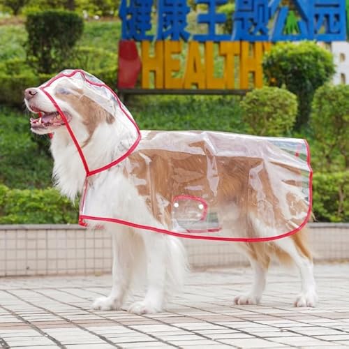 Hund Kapuze Slicker Mantel Transparente Haustier Regenbekleidung Kleidung wasserdichte Jacke für kleine mittlere große Hunde Katzen Hund Kapuze Slicker Mantel Transparente Haustier Regenbekleidung Kleidung wasserdichte Jacke für kleine mittlere große Hunde Katzen von Xusdamyj