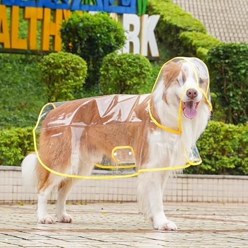 Hund Kapuze Slicker Mantel Transparente Haustier Regenbekleidung Kleidung wasserdichte Jacke für kleine mittlere große Hunde Katzen Hund Kapuze Slicker Mantel Transparente Haustier Regenbekleidung Kleidung wasserdichte Jacke für kleine mittlere große Hunde Katzen von Xusdamyj