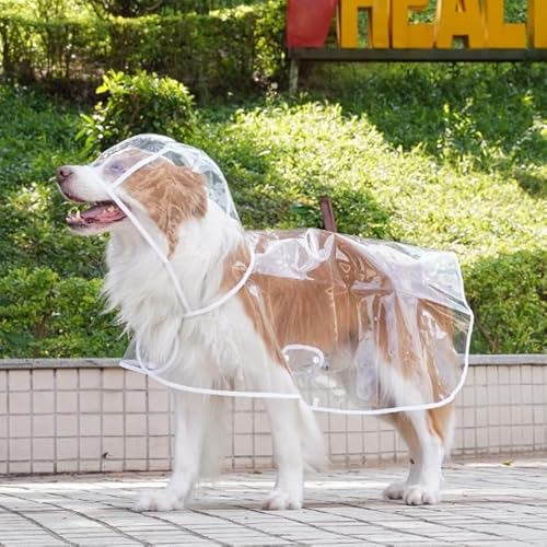 Hund Kapuze Slicker Mantel Transparente Haustier Regenbekleidung Kleidung wasserdichte Jacke für kleine mittlere große Hunde Katzen Hund Kapuze Slicker Mantel Transparente Haustier Regenbekleidung Kleidung wasserdichte Jacke für kleine mittlere große Hunde Katzen von Xusdamyj