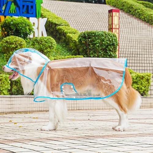 Hund Kapuze Slicker Mantel Transparente Haustier Regenbekleidung Kleidung wasserdichte Jacke für kleine mittlere große Hunde Katzen Hund Kapuze Slicker Mantel Transparente Haustier Regenbekleidung Kleidung wasserdichte Jacke für kleine mittlere große Hunde Katzen von Xusdamyj
