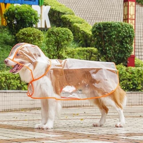 Hund Kapuze Slicker Mantel Transparente Haustier Regenbekleidung Kleidung wasserdichte Jacke für kleine mittlere große Hunde Katzen Hund Kapuze Slicker Mantel Transparente Haustier Regenbekleidung Kleidung wasserdichte Jacke für kleine mittlere große Hunde Katzen von Xusdamyj
