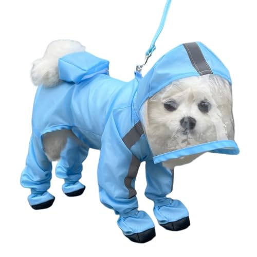 Hund Regenmantel und Regenschuhe Set Haustier Regenmantel mit Kapuze für kleine mittlere große Hunde Hund Regenmantel und Regenschuhe Set Haustier Regenmantel mit Kapuze für kleine mittlere große Hunde von Xusdamyj