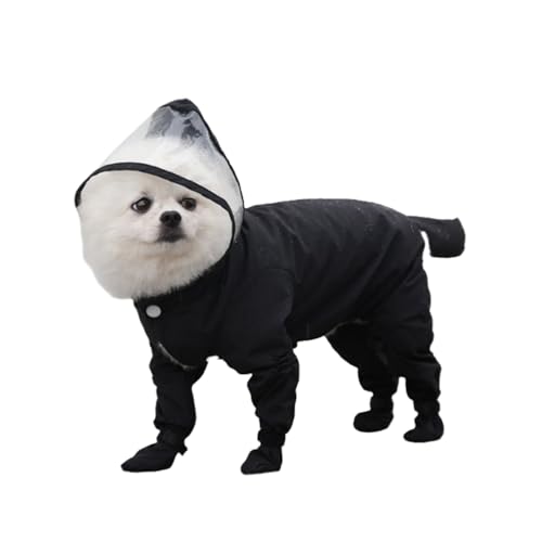 Hund Regenmantel und Regenschuhe Set Haustier Regenmantel mit Kapuze für kleine mittlere große Hunde Hund Regenmantel und Regenschuhe Set Haustier Regenmantel mit Kapuze für kleine mittlere große Hunde von Xusdamyj