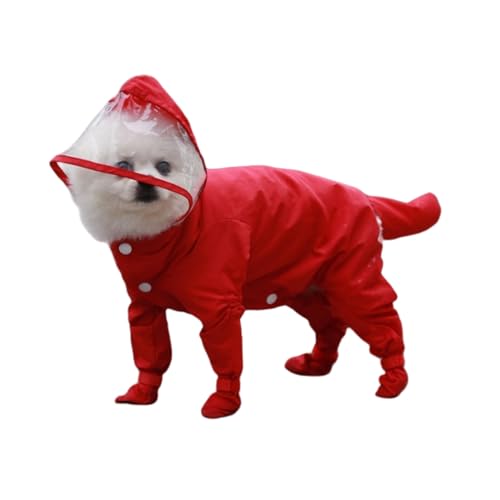 Hund Regenmantel und Regenschuhe Set Haustier Regenmantel mit Kapuze für kleine mittlere große Hunde Hund Regenmantel und Regenschuhe Set Haustier Regenmantel mit Kapuze für kleine mittlere große Hunde von Xusdamyj
