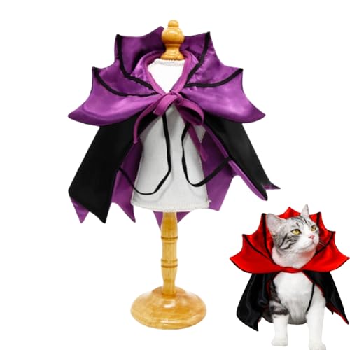 Hundeumhang Kostüm Katze Vampir Teufel Umhang Haustier Halloween Kostüme für kleine Katzen Hunde Halloweens Party Haustiere Cosplay Hundeumhang Kostüm Katze Vampir Teufel Umhang Haustier Halloween Kostüme für kleine Katzen Hunde Halloweens Party Haustiere Cosplay von Xusdamyj