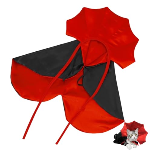 Hundeumhang Kostüm Katze Vampir Teufel Umhang Haustier Halloween Kostüme für kleine Katzen Hunde Halloweens Party Haustiere Cosplay Hundeumhang Kostüm Katze Vampir Teufel Umhang Haustier Halloween Kostüme für kleine Katzen Hunde Halloweens Party Haustiere Cosplay von Xusdamyj