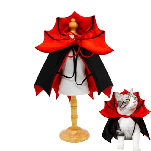 Hundeumhang Kostüm Katze Vampir Teufel Umhang Haustier Halloween Kostüme für kleine Katzen Hunde Halloweens Party Haustiere Cosplay Hundeumhang Kostüm Katze Vampir Teufel Umhang Haustier Halloween Kostüme für kleine Katzen Hunde Halloweens Party Haustiere Cosplay von Xusdamyj