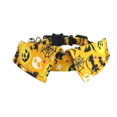 Katzenhalsband Breakaway Halloween-Themenhalsbänder, mit Glöckchen, Haustierzubehör für Hunde und Katzen Katzenhalsband Breakaway Halloween-Themenhalsbänder, mit Glöckchen, Haustierzubehör für Hunde und Katzen von Xusdamyj