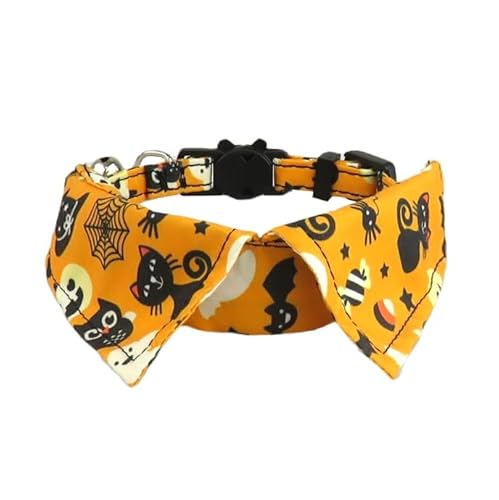 Katzenhalsband Breakaway Halloween-Themenhalsbänder, mit Glöckchen, Haustierzubehör für Hunde und Katzen Katzenhalsband Breakaway Halloween-Themenhalsbänder, mit Glöckchen, Haustierzubehör für Hunde und Katzen von Xusdamyj